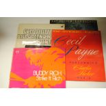 Jazz, eighty plus albums of various years and conditions including Art Pepper, Cecil Payne and Buddy