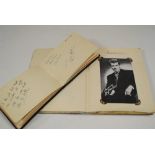 Promotional photographs, a book of promotional photographs and correspondence from celebrities