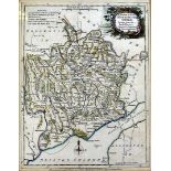 A collection of 18th century and later book maps, including two county maps of Monmouthshire, one by