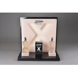 A Jean Paul Gaultier shop display, for the Classique X range including a three stand cardboard