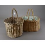 A collection of wicker baskets, various shapes and sizes (11)