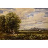 James Orrock, RI (British, 1829-1913), watercolour landscape 'Lincoln Cathedral', signed and