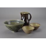 A collection of Welsh stoneware pottery, by Phil Rogers Pottery, Forge Pottery, and other pieces (