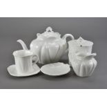 A Shelley Dainty pattern tea service, comprising teapot and stand, cylindrical sugar bowl and cover,