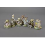 A collection of Beswick and Royal Albert Beatrix Potter character figures, BP3 and later, plus a