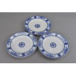 A collection of Ashworth Bros. Venice pattern plates, including six dinner plates, eight starter