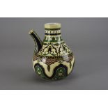 A Moorcroft Pottery inhaler/pipe chamber, with Hispano-Moresque style decoration, dated to the