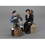 Two Royal Doulton figures, The Lobster Man HN 2312, and Shore Leave HN 2254 (2)
