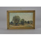 Alfonso Toft R.O.I (1866-1964), a pair of oil on board landscapes, unsigned but with artist's
