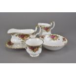 An extensive collection of Royal Albert 'Old Country Rose' pattern porcelain, including eight dinner