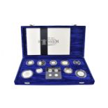 Two modern Royal Mint silver proof coin sets, including the UK Millennium silver collection with