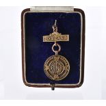 Of Great Western Railway Interest, a 9ct gold Fifteenth Year First Aid Efficiency medal, awarded
