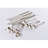 An extensive silver plated canteen of cutlery by Walker & Hall, each with engraved RASC initials, St