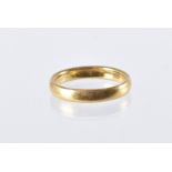 A vintage 22ct gold wedding band from Mappin & Webb, 5.4g and size P