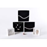 A collection of good fashion jewellery, in boxes marked Jewellery By Cornelius, including rings,
