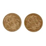 Two George V full sovereigns, dated 1911 and 1911, both VF (2)
