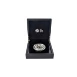 A modern Royal Mint Queen Elizabeth II 90th Birthday silver proof five ounce coin, no. 509, in