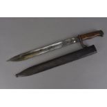 A German M1898/05 Mauser sword bayonet, by Alex Coppel, Solingen, having a tapering blade, with
