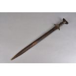 A late Bronze Age Morigen type sword, circa 9th Century B.C., the bronze sword forged out of a