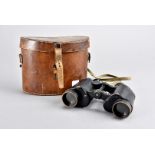 A pair of WWII Kershaw No.2 Mk.II military binoculars, dated 1943, Serial No.164073, marked with