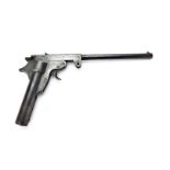 Shooting, a vintage "Lincoln" air pistol. English make, No 1198, missing trigger guard/plunger ,