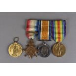 A WWI medal trio, comprising Victory, War and 1914 Mon-Star, awarded to 47975 DVR E.H.AUSTIN R.A,