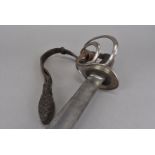 A mid 19th century cavalry sabre, English made, possibly for Indian Cavalry, with basket style