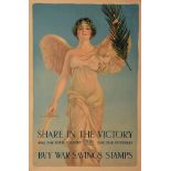 Share in the Victory, Save for your Country, Save for Yourself, Buy War Saving Stamps, artwork by