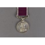A George V Army Long Service and Good Conduct medal, with Bareheaded bust in Field Marshalls