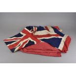 Three early 20th century Union flags, one large, two smaller, all unmarked, AF (3)