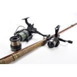 Angling Equipment, a vintage Greenheart, 7' ,2pce, Spinning rod by E.Eggington & Son, Merton,