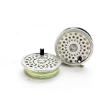 Angling Equipment, a Hardy Marquis #7, 3"1/2 fly reel and spare spool, both spools having fly