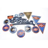 Motoring Badges, a collection of vehicle badges, mostly commercial, including, Foden and AEC,