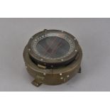 A WWII Type P8 gimbal compass, possibly from the cockpit of a Spitfire, No.92513 H