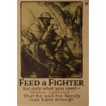 Feed a Fighter, Eat only what you need - waste nothing - that he and his family may have enough,