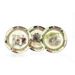 Motoring Ceramics, three Royal Doulton plates from the Motoring Series, including "Room for