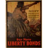 Must Children Die and Mothers Plead in Vain?, Buy More Liberty Bonds, c1918, the artwork by Walter H