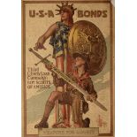 USA Bonds Third Liberty Loan Campaign Boy Scouts of America, this 1917 poster designed by artist