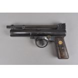 A Webley & Scott Mk1 air pistol, serial number 42810, Patent 1925, No. 219872