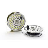 Angling Equipment, a Hardy Marquis #7, 3"1/2 fly reel and spare spool, both spools having fly