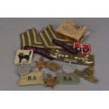 A Group of four WWII medal, including The Defence, The War, The 1939-45 Star and The Burma Star,