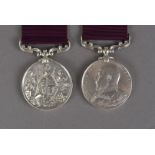 An Edward VII Army Long Service and Good Conduct medal, awarded to 55230 GNR.E.EAGLE. R.G.A,