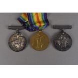 A WWI Pip and Squeak medal duo, awarded to 23466 PTE H.ODELL. BEDR R, together with a WWI War medal,