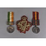 A pair of Boer War medal, comprising the King's and Queen's South Africa medals, awarded to 4538