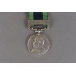 An India General Service medal, having North West Frontier 1908 clasp, with Edward VII old head,