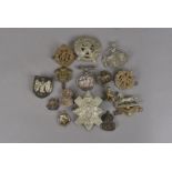 A small assortment of military buttons and badges, comprising RAF, ARP, London Scottish etc,