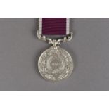 A George VI Indian Army Meritorious Service medal, with having crowned profile with INDIAE IMP,