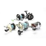 Angling Equipment, a group of five reels including, Intrepid "Elite" fixed spool reel,