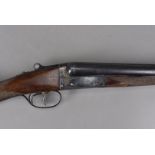 An AYA Aguirre & Aranzabal side by side 12 bore shotgun, model Yeomen, serial number 395626, Section