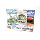 Motoring/Aviation, a collection of books including Jane's Fighting Aircraft of World War II,